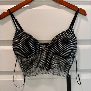 Brand new | sparkly black top